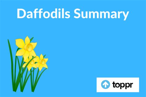 Daffodils Summary and Analysis | English | William Wordsworth