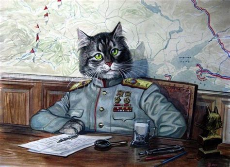 Soviet Cat | Cat painting, Cats, Painting