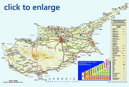 North Cyprus Map - Cyprus44, the north cyprus guide