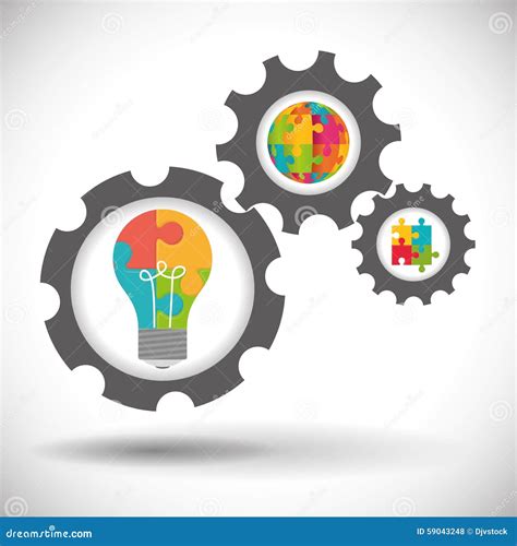 Solution design stock vector. Illustration of metaphor - 59043248