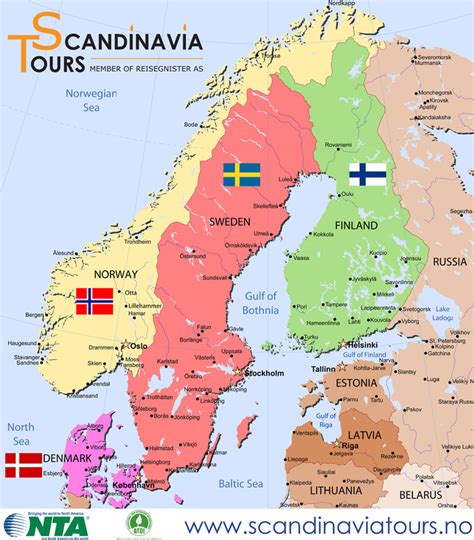 Scandinavian Tours Map