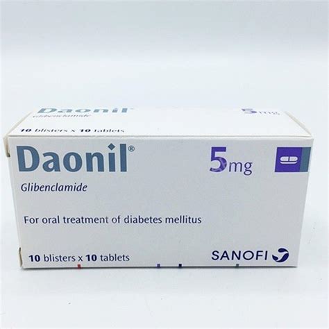 Daonil Tablets - Glibenclamide 5mg, 10 Tablets - Asset Pharmacy