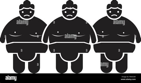 Sumo wrestling People Icon Illustration design Stock Vector Image & Art ...