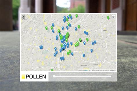 Pollen Map & Pollen Calendar | The Public Design Workshop