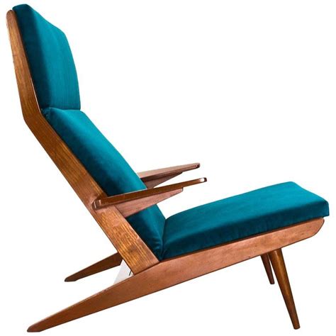 Scandinavian Modern Teak High Back Lounge Chair For Sale at 1stdibs