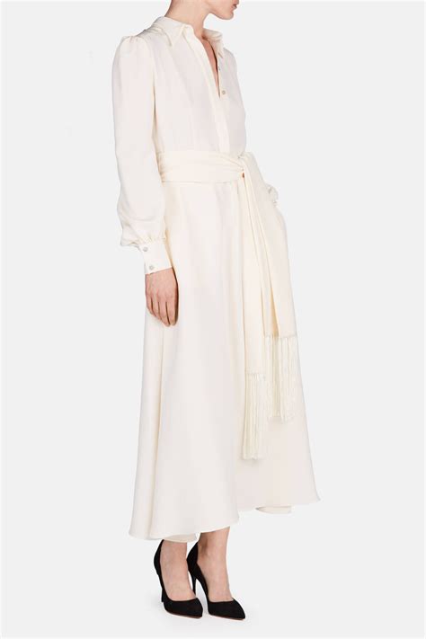 Scarf Belt Dress - Creme – The Line