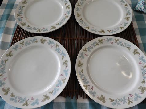 Vintage 1960's Fine China Plates (6), Wedding Plates, Vintage Porcelain ...