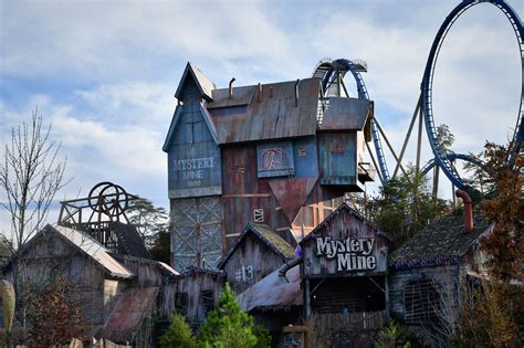 Dollywood’s Mystery Mine is a steel coaster where an 1,811-foot track travels through an ...