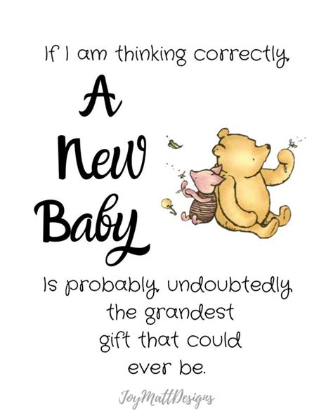 Classic Winnie The Pooh Quote Nursery New Baby Baby Shower | Etsy | New baby products, Baby ...