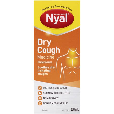 Nyal Cough Medicine For Dry Coughs 200ml | Woolworths