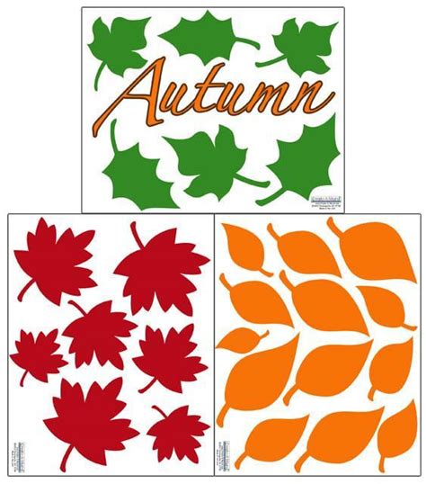 Autumn Fall Leaves Wall Decals - Kids Room Mural Wall Decals