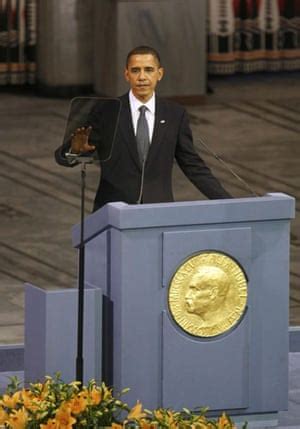 Barack Obama receives the Nobel peace prize in Oslo | US news | The Guardian