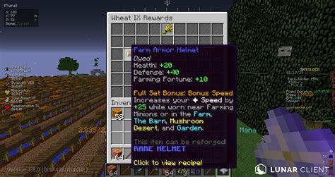 farming armor | Hypixel Forums