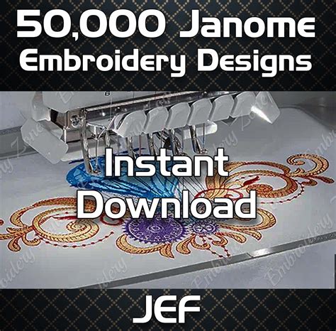 Embroidery Designs Pattern Collection Download Janome Over - Etsy