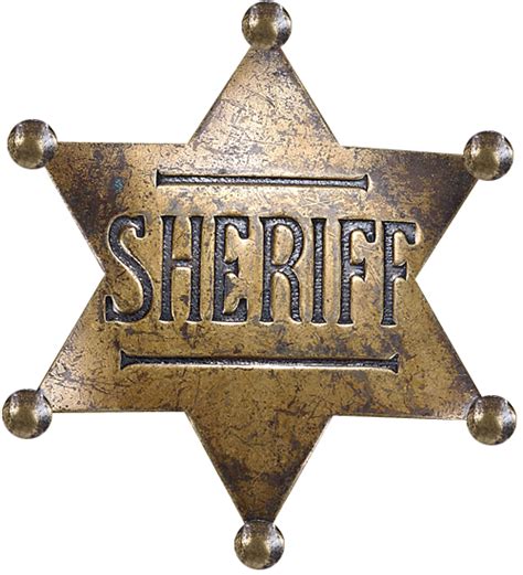 Sheriff badge PNG