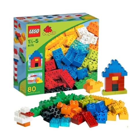 LEGO Duplo Colorful Basic Bricks Deluxe 6176 (80 Pieces) Kids Building ...