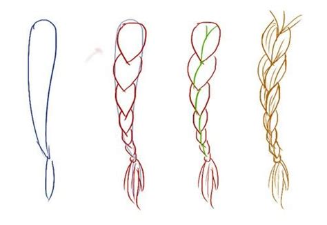 How To Draw Hair Braids Easy For Beginners : Cartoon Easy Step By Step ...