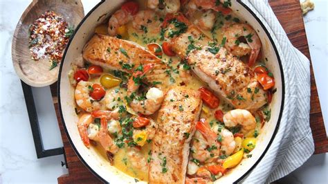 My Favorite Shrimp & Salmon With Creamy Sauce - JustRightFood.com