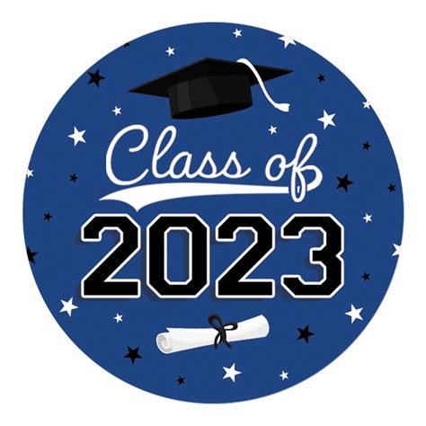 Distinctivs Blue Graduation Class of 2023 Party Favor Stickers, 40 Labels - Walmart.com