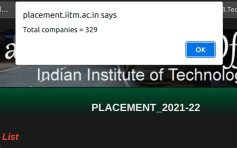 Placements IIT Madras for Google Chrome - Extension Download