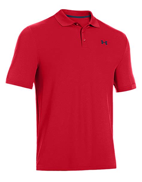 Under armour Performance Polo in Red for Men | Lyst