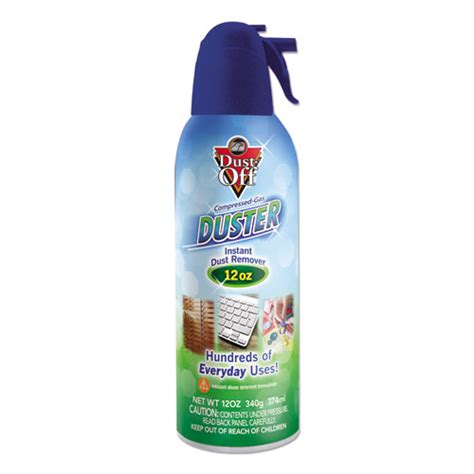 Disposable Compressed Air Duster, 12 oz Can