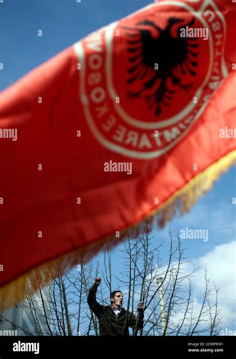 Kosovo liberation army flag hi-res stock photography and images - Alamy