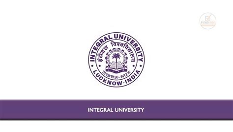 Integral University invited Applications from eligible candidates for the following post of ...