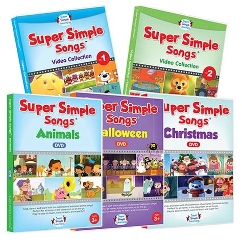 【楽天市場】送料無料 Super Simple Songs スーパー･シンプル･ソングス ビデオ･コレクション DVD全5巻セット 知育教材 英語 DVD あす楽対応【ナチュラルリビング ...