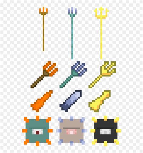 Minecraft Trident Art