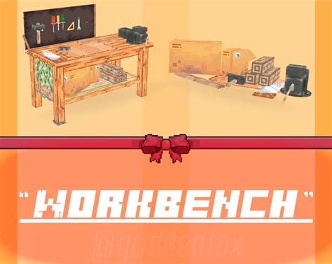 Workbench | 3D Model 1.20.2/1.20.1/1.20/1.19.2/1.19.1/1.19/1.18/1.17.1/Forge/Fabric packs minecraft