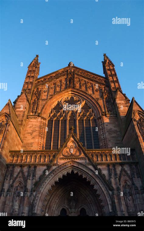 Hereford Cathedral Hereford Herefordshire England United Kingdom Stock ...