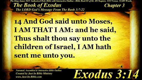 Bible Book #02 - Exodus Chapter 3 - The Holy Bible KJV Read Along Audio ...