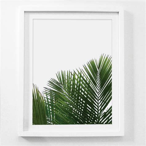 Palm Leaf Wall Art Palm Frond Art Framed Botanical Prints