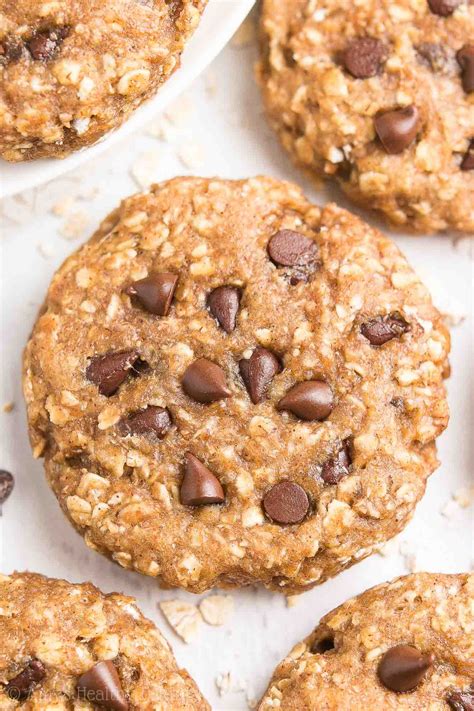 Healthy Chocolate Chip Peanut Butter Oatmeal Breakfast Cookies | Amy's ...