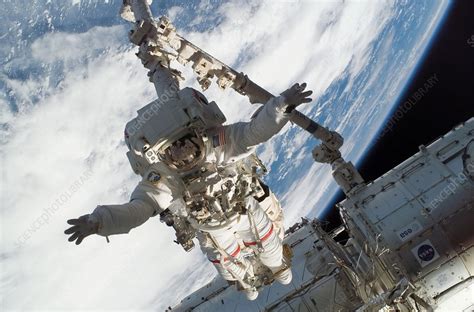 ISS space walk, 2008 - Stock Image - C010/5318 - Science Photo Library