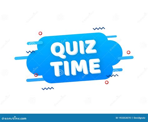 Quiz Time Logo with Clock, Concept of Questionnaire Show Sing, Quiz ...