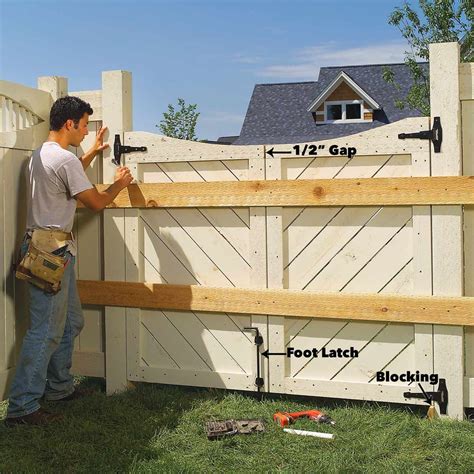 Learn How to Construct a Custom Fence and How to Build a Gate | Building a gate, Building a ...