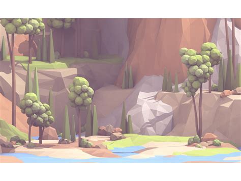 modeling - How to Model Low Poly Nature Terrain - Blender Stack Exchange