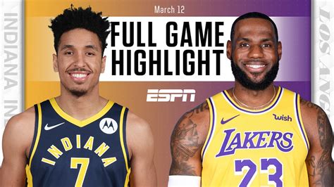 Indiana Pacers vs. Los Angeles Lakers [FULL GAME HIGHLIGHTS] | NBA on ...