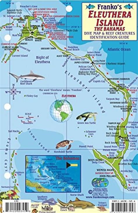 Bahamas Fish Card, Eleuthera Island Fish Card 2010 by Frankos Maps Ltd ...