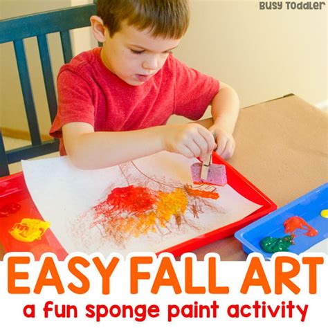 Easy Fall Art Activity - Busy Toddler