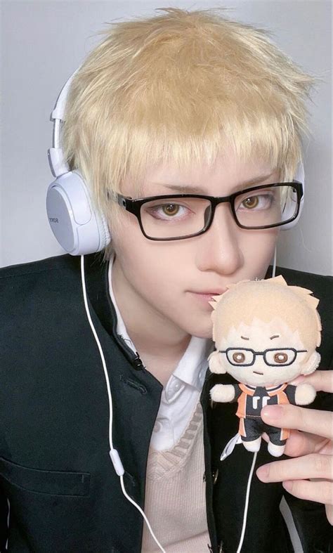 tsukishima kei | Haikyuu cosplay, Haikyuu tsukishima, Tsukiyama haikyuu