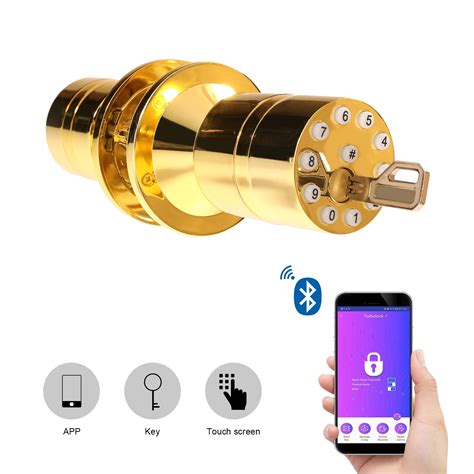 Electric Keyless Smart Lock with Bluetooth Key Pad Keyless Entry Door ...