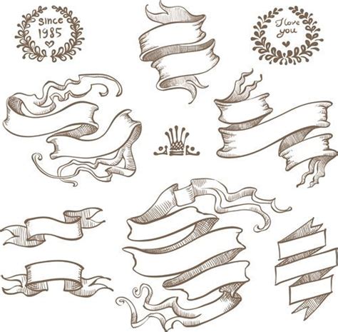 ribbon drawing - Google Search | Banner drawing, Tattoo banner ...