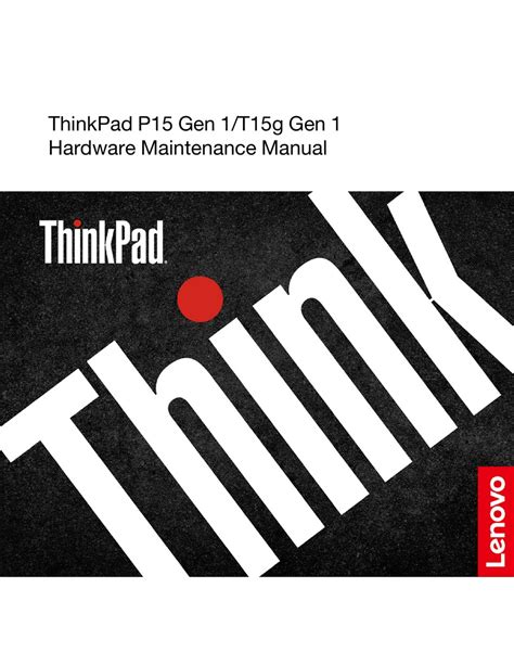 LENOVO THINKPAD P15 GEN 1 HARDWARE MAINTENANCE MANUAL Pdf Download | ManualsLib