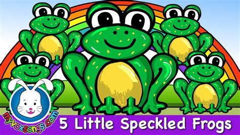 Five Little Speckled Frogs | Nursery Rhymes | MyVoxSongs - YouTube