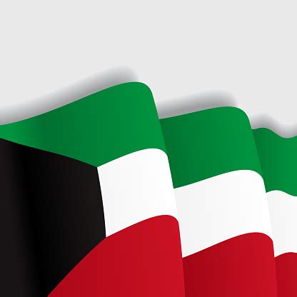 Kuwait Waving Flag Vector Illustration Stock Illustration - Download ...