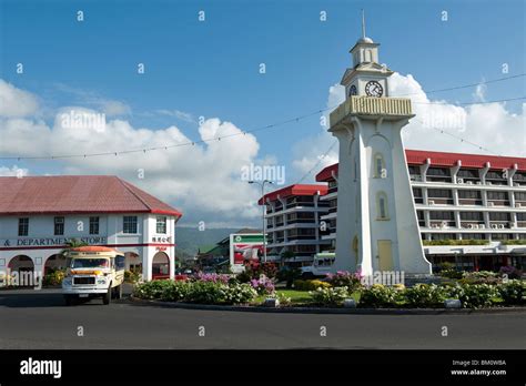 Apia Clocktower, Apia, Upola Island, Samoa Stock Photo - Alamy