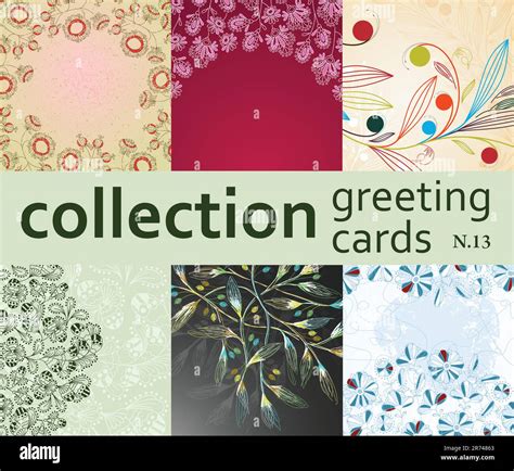 collection greeting cards Stock Vector Image & Art - Alamy